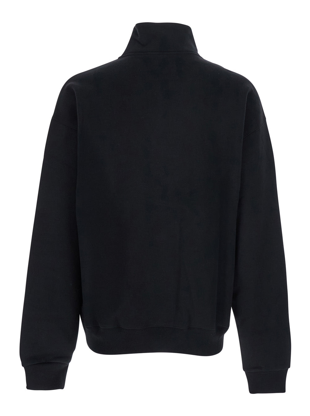 Jacquemus Men 'Le Camionneur Gros Grain' Black Sweatshirt With Logo Patch On The Front In Cotton Man