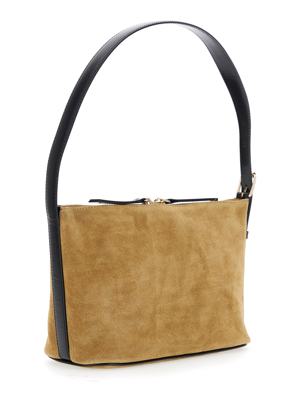 A.P.C. Women 'Vera' Beige Shoulder Bag With Top Handle And Zip Closure In Suede Woman