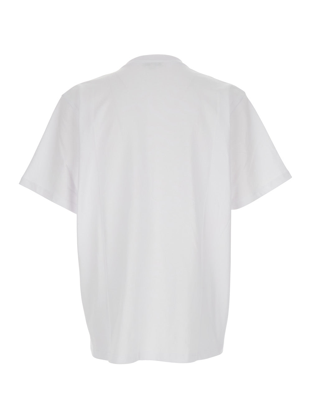Jw Anderson Men White T-Shirt With Logo On The Front In Cotton Man