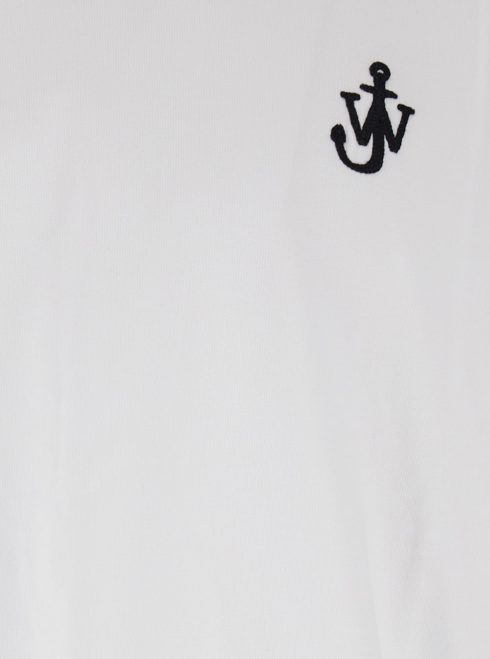 Jw Anderson Men White T-Shirt With Logo On The Front In Cotton Man