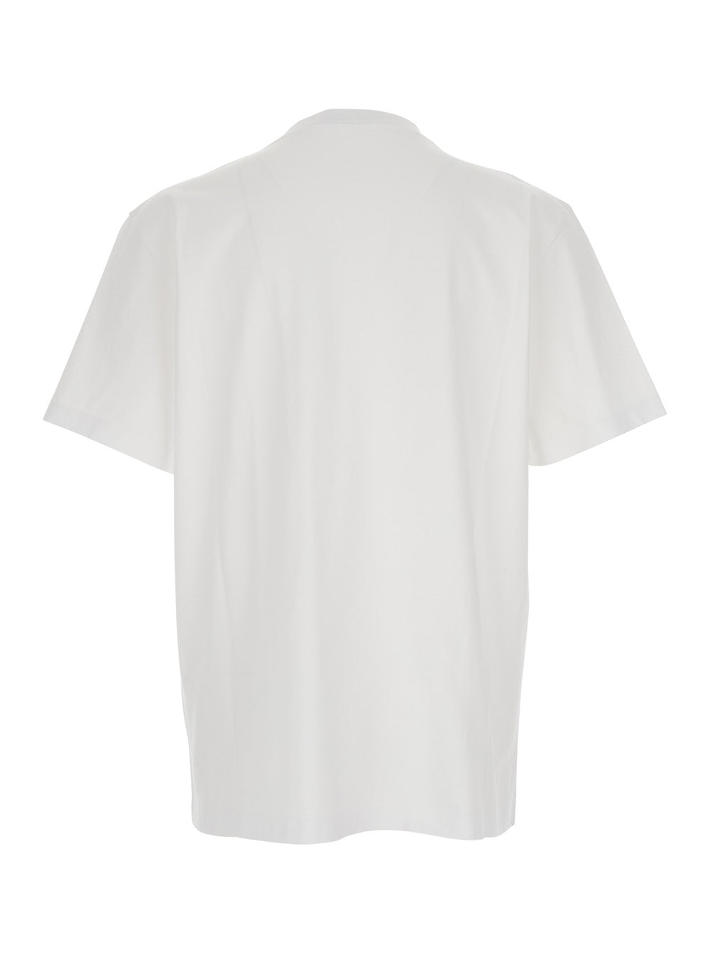 Dsquared2 Men Black And White Set Of Two T-Shirts With Logo On The Front In Cotton Man