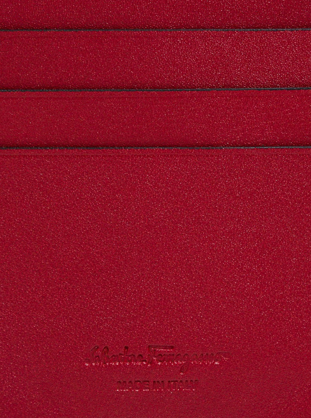 Ferragamo Men Salvatore Ferragamo Man's Revival Black  Leather Card Holder With Gancini Buckle