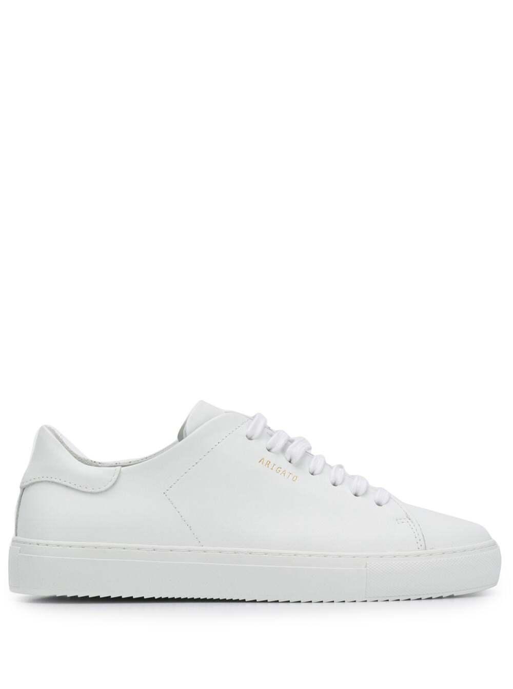 Axel Arigato Women 'Clean 90' White Sneakers With Printed Logo In Leather Woman Axel Arigato