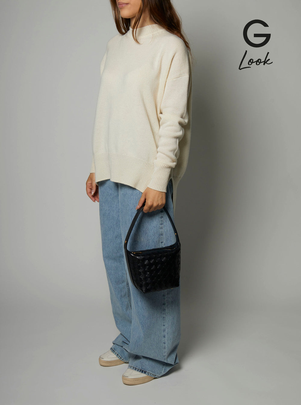 Bottega Veneta Women 'Candy Wallace' Black Handbag With Intrecciato Motif In Leather Woman