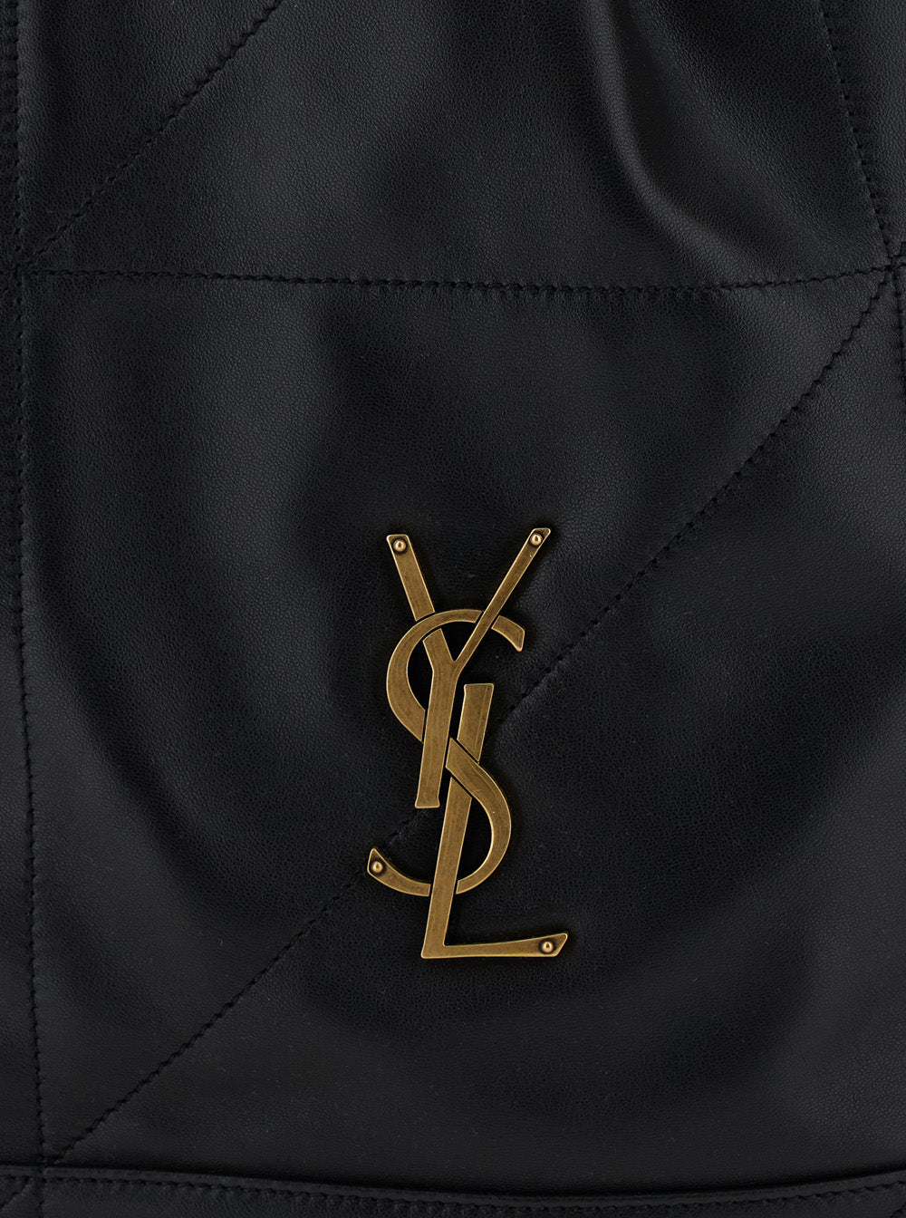 Saint Laurent Women 'Jamie' Black Crossbody Bag With Two Top Chain-Link Handles And Cassandre Plaque On The Front In Leather Woman