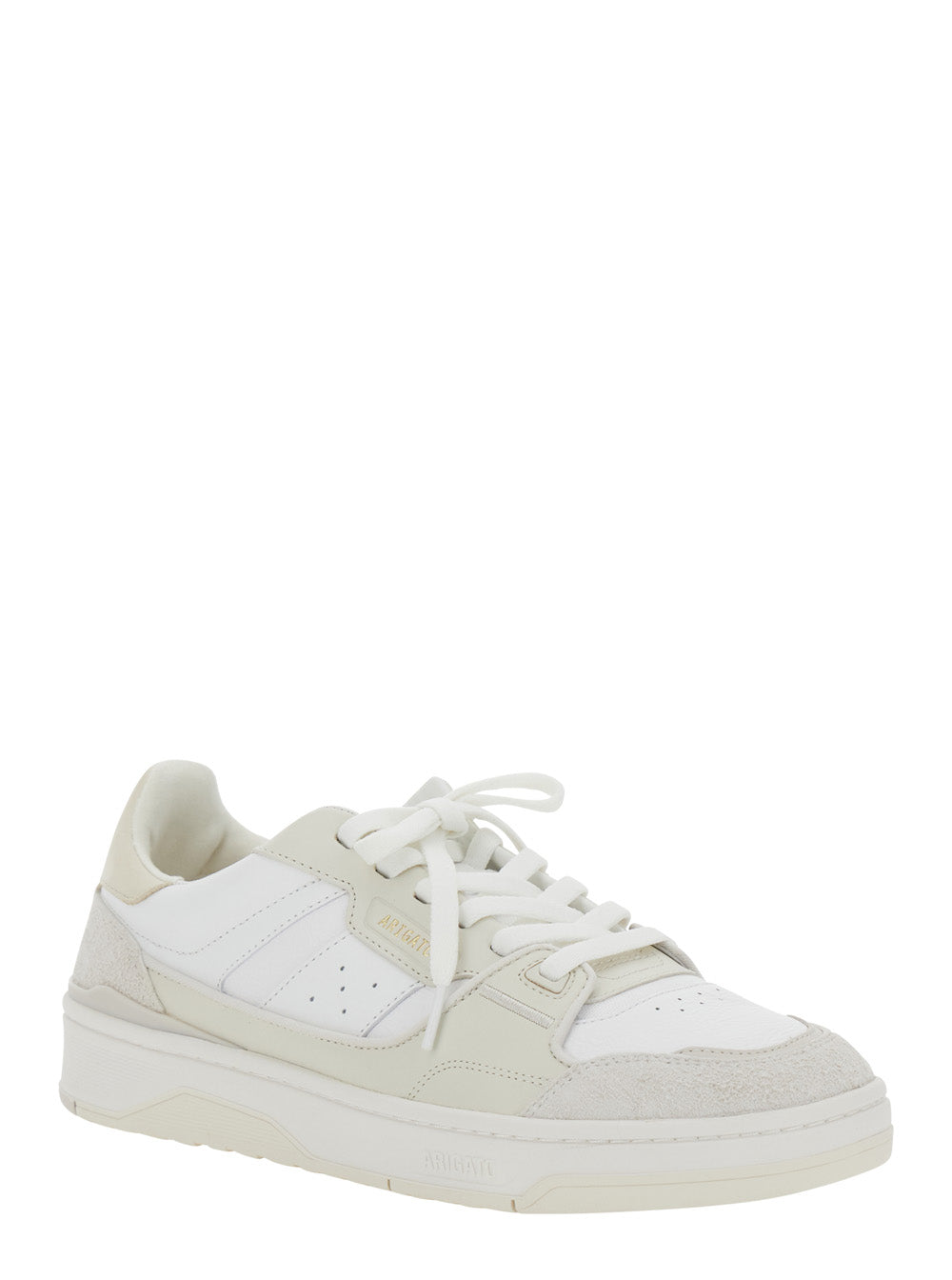 Axel Arigato Men 'Clay' Beige Sneakers With Suede Panels And Logo Patch On The Tongue In Leather Man