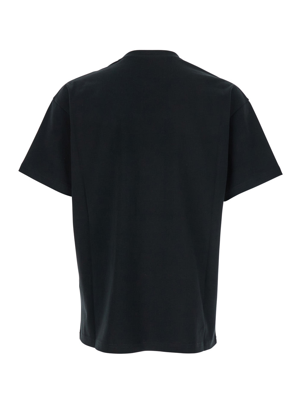 Givenchy Men Black T-Shirt With Maxi Logo On The Front In Cotton Man