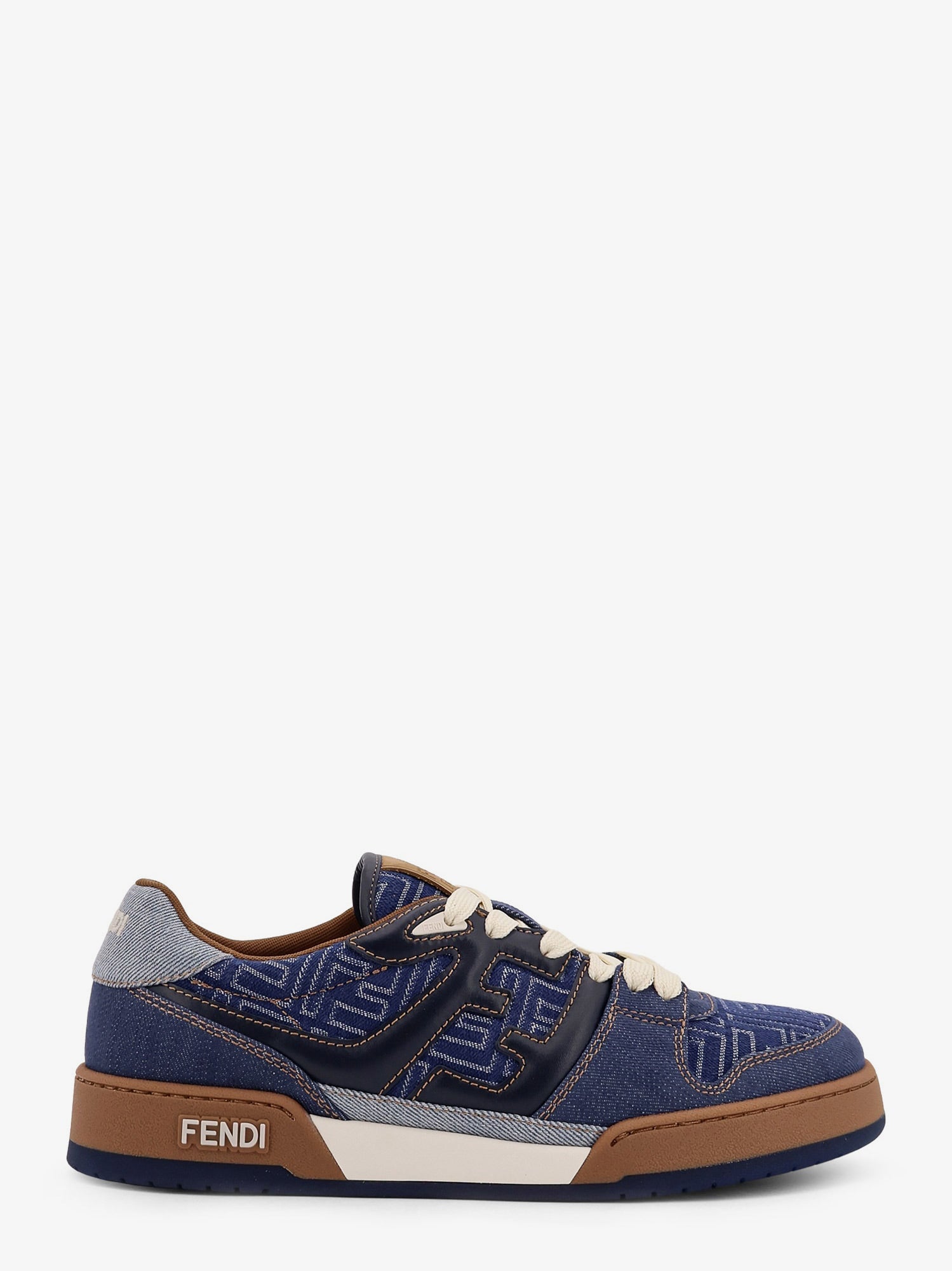 Fendi Men Fendi Match Denim Sneakers