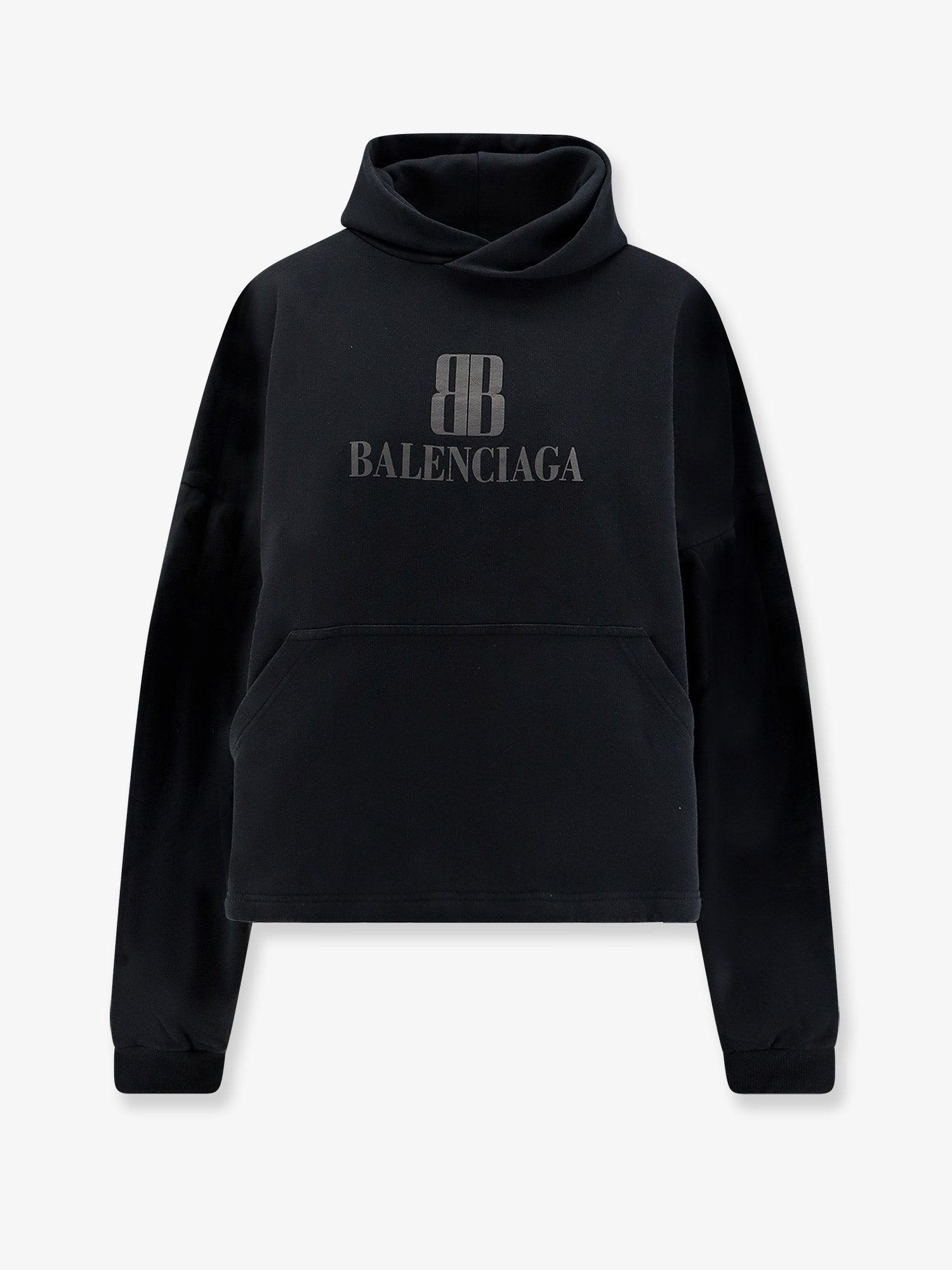 Balenciaga Women Cropped Cotton Sweatshirt