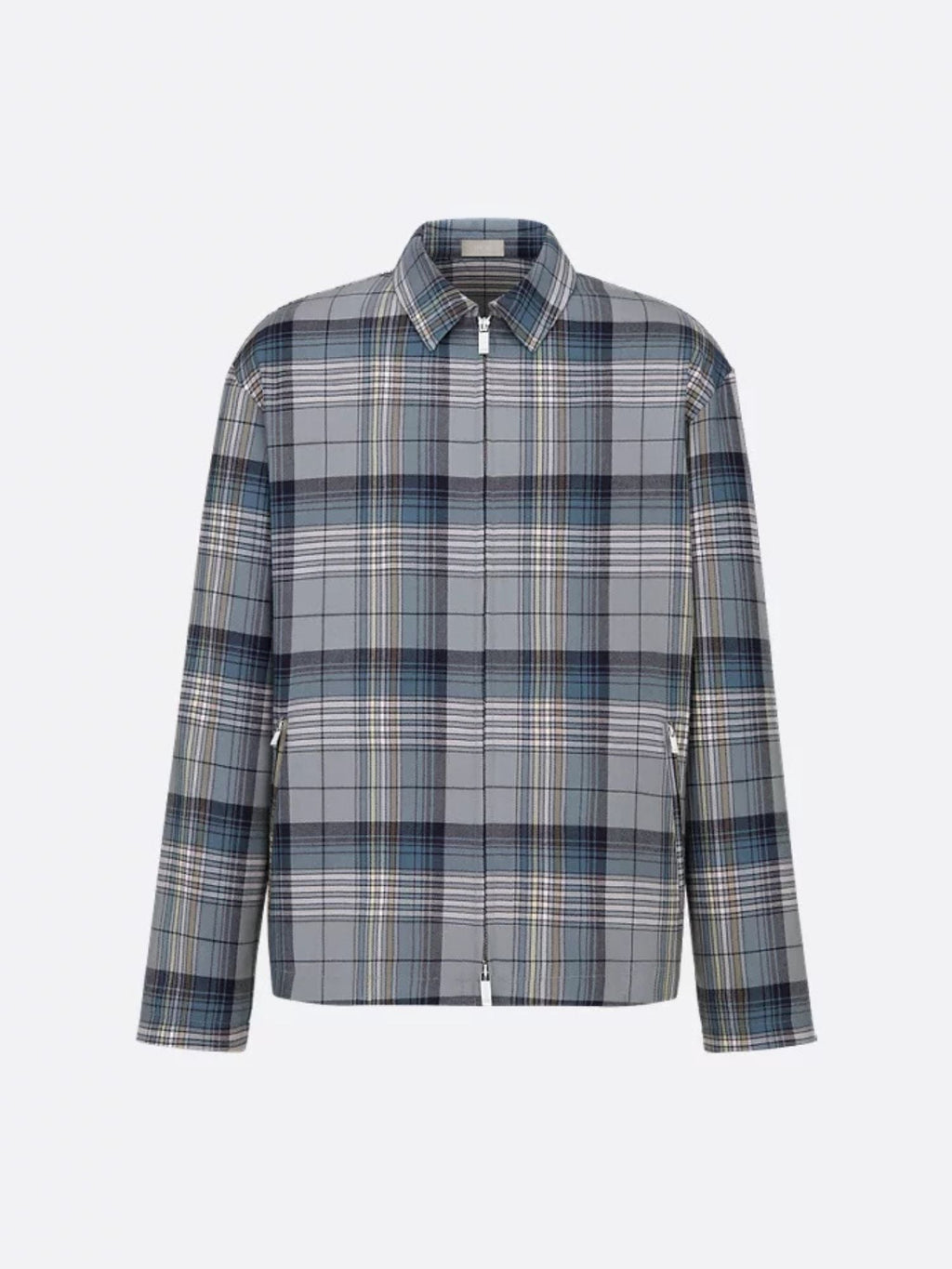 Dior Men Camcia Madras Con Chiusura Zip