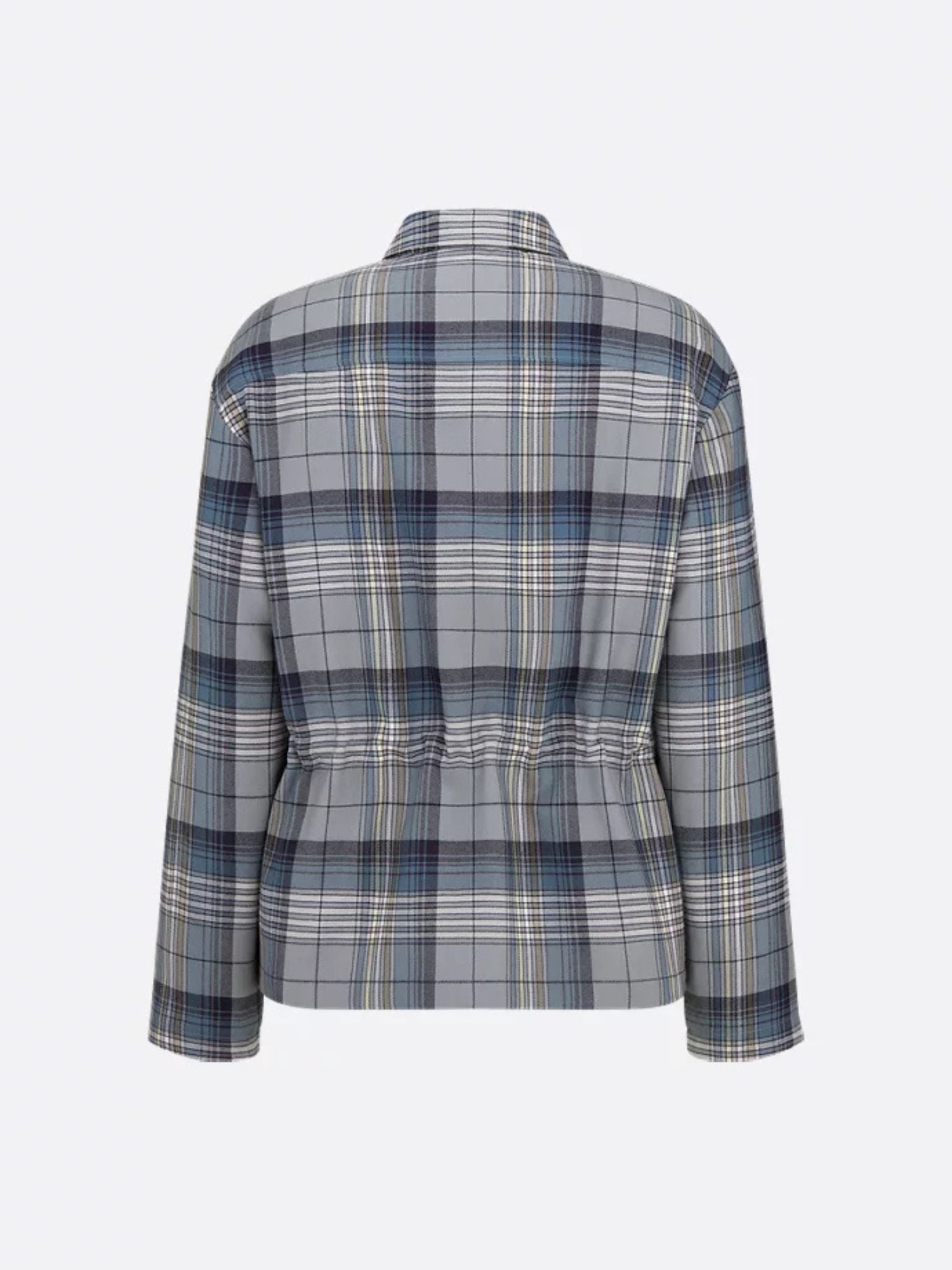 Dior Men Camcia Madras Con Chiusura Zip