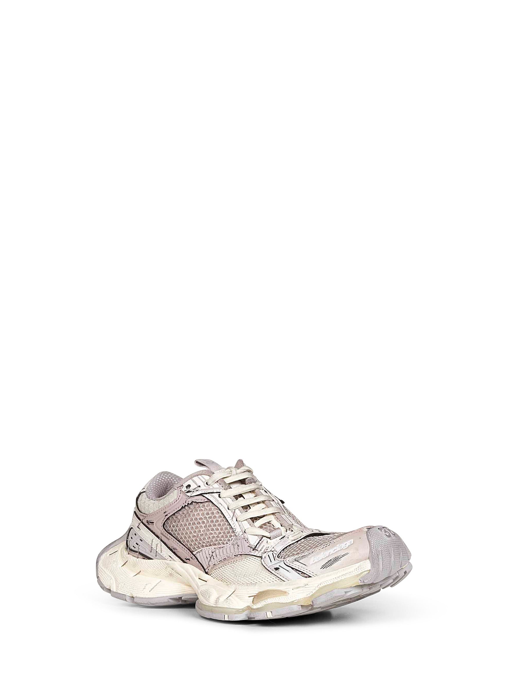 Balenciaga Women Beige And Grey Stapler Sneakers