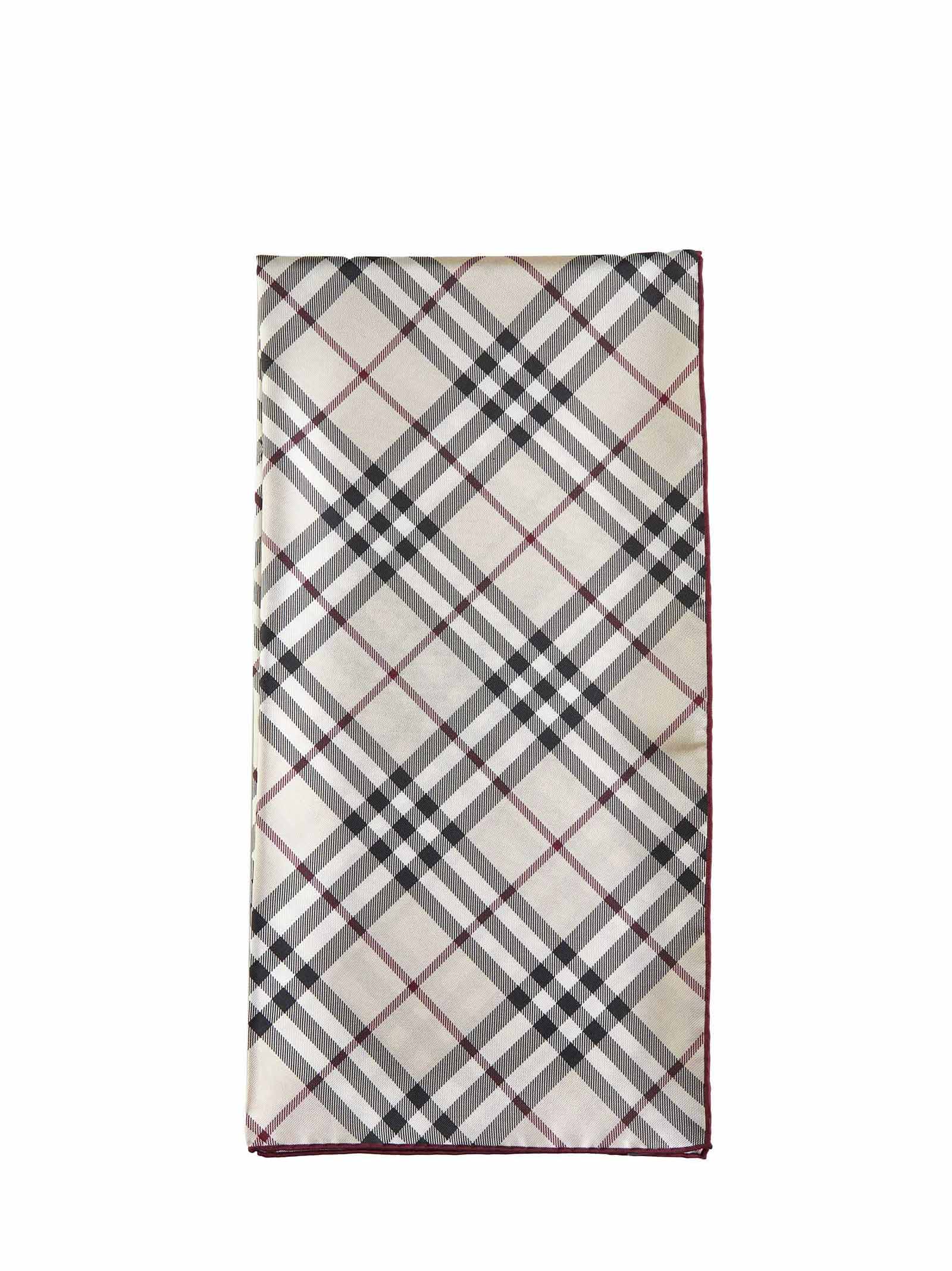 Burberry Women Check Print Silk Scarf