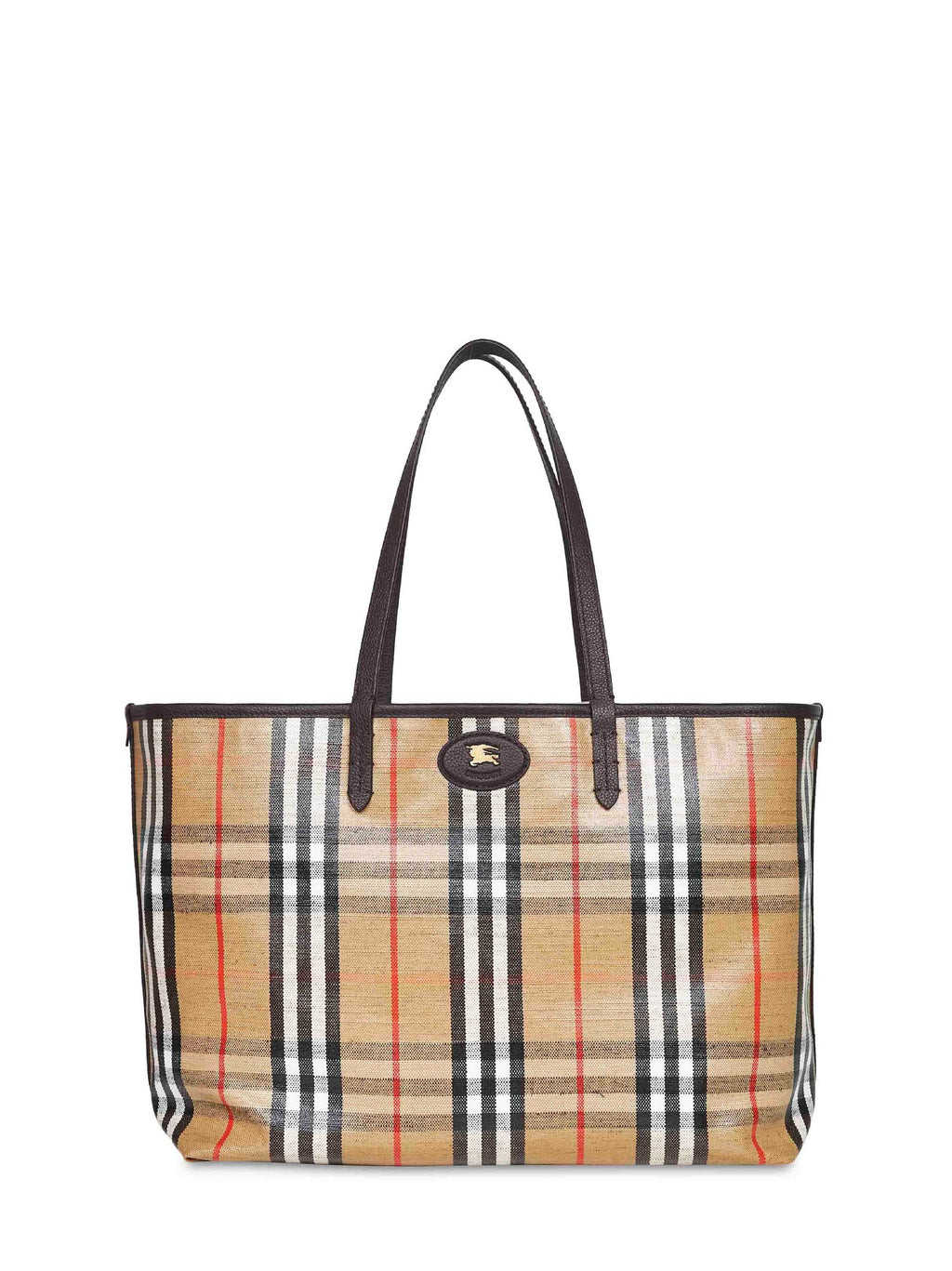 Burberry Women Beige Highlands Medium Tote Bag