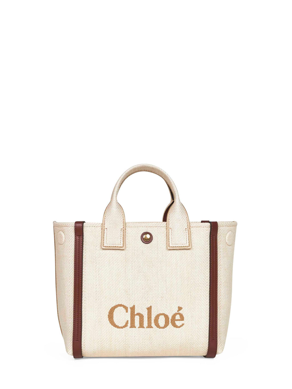 Chloé Women Beige Chloé Carry Small Tote Bag