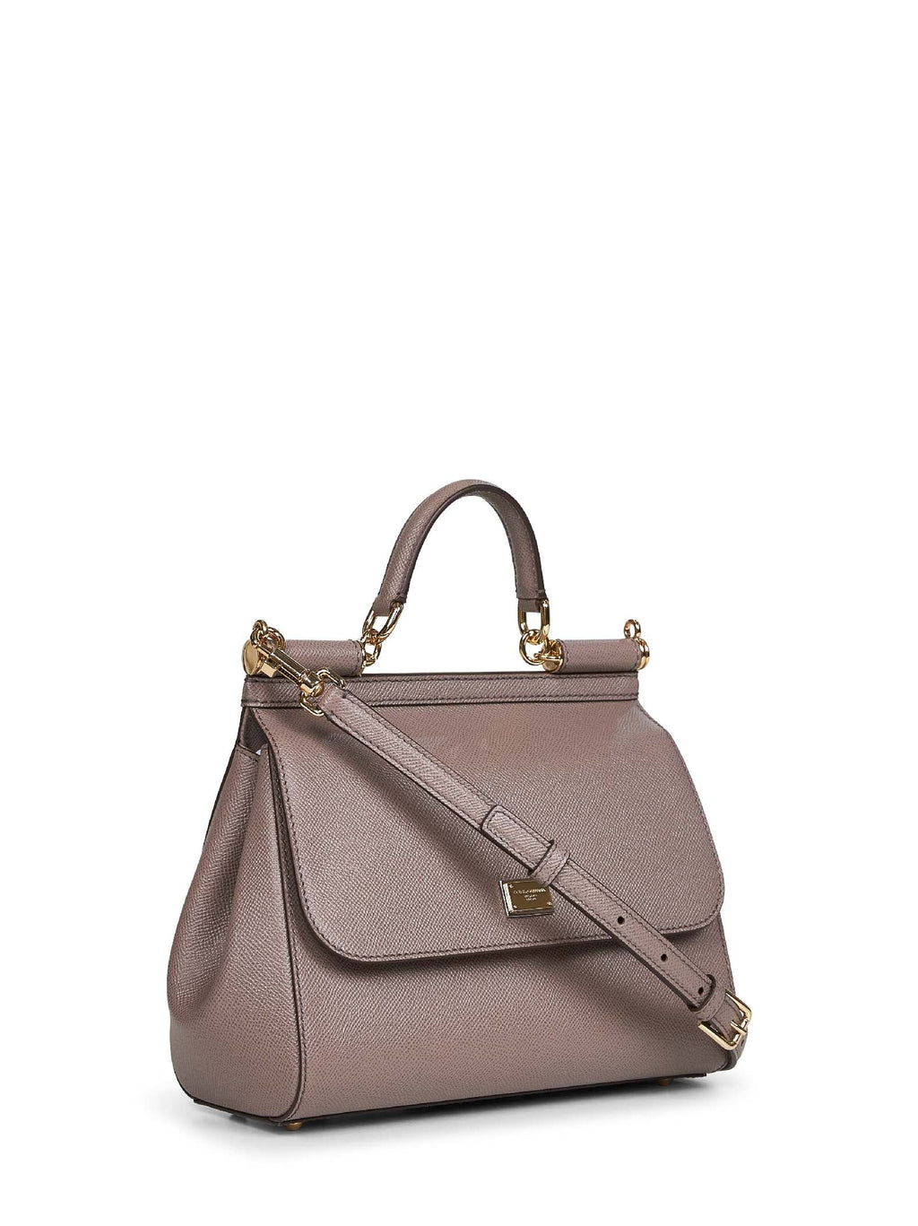 Dolce & Gabbana Women Taupe Large Sicily Handbag