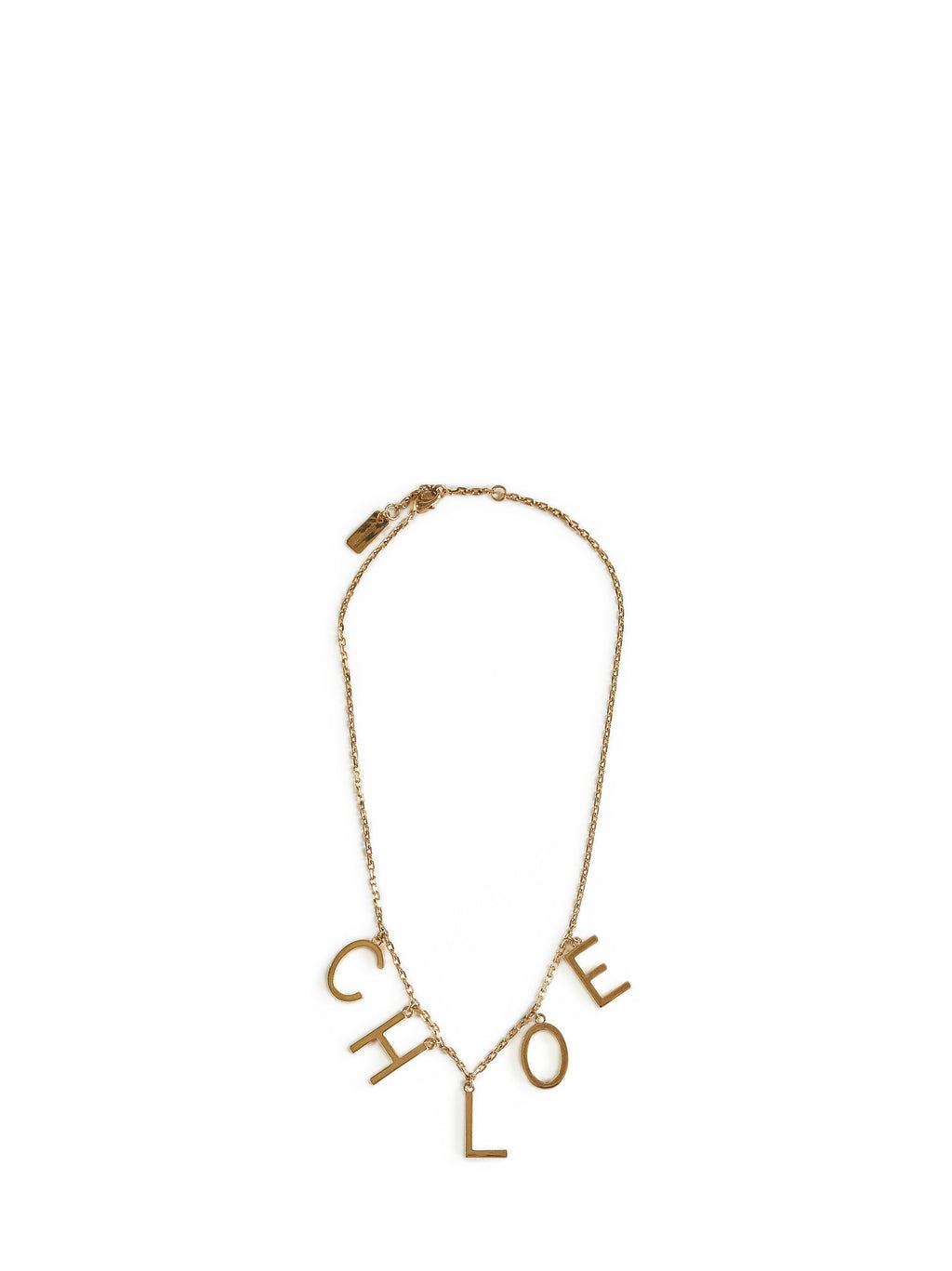 Chloé Women Gold Chloé Letters Necklace
