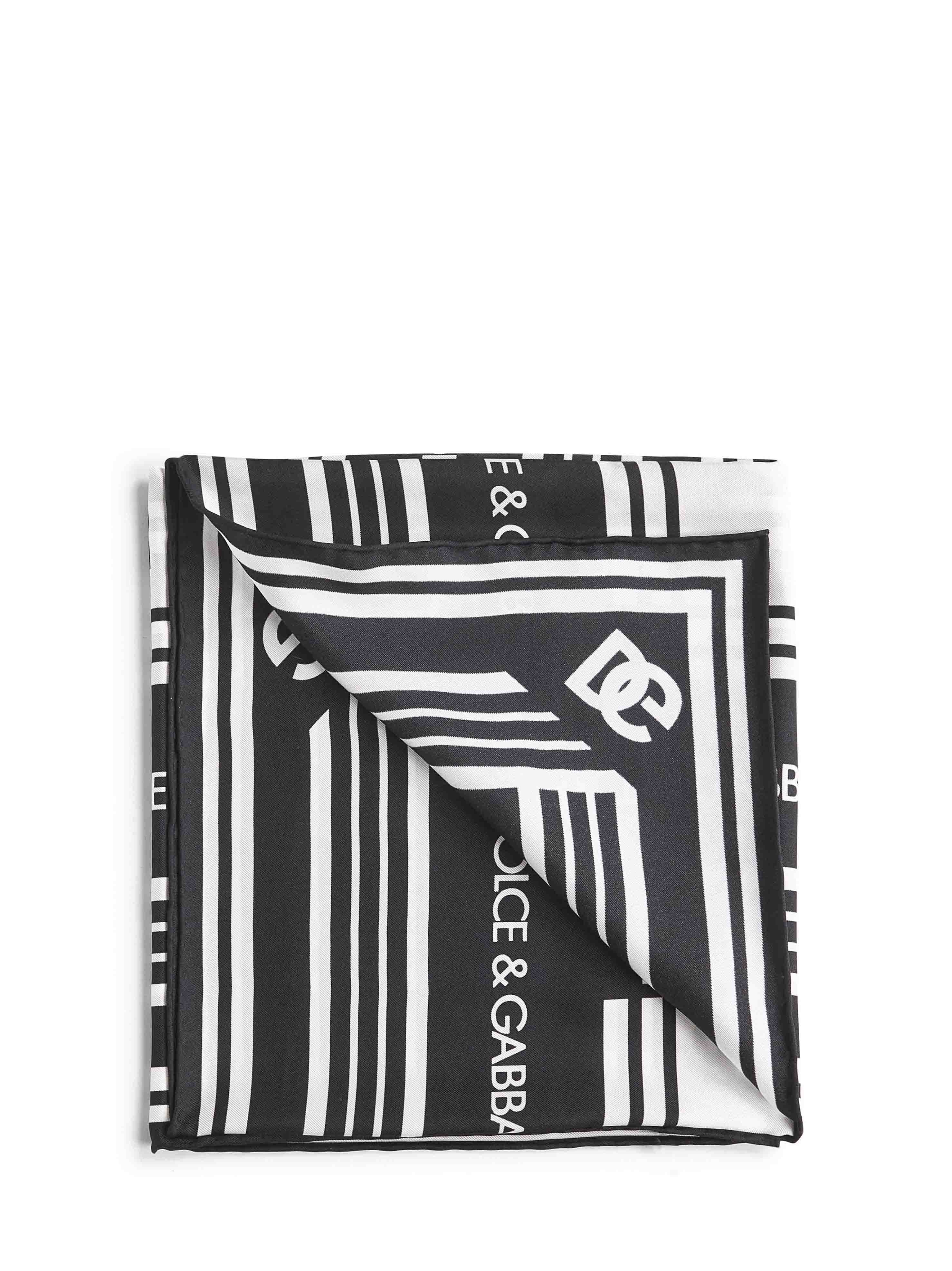 Dolce & Gabbana Women Logo Print Silk Twill Scarf