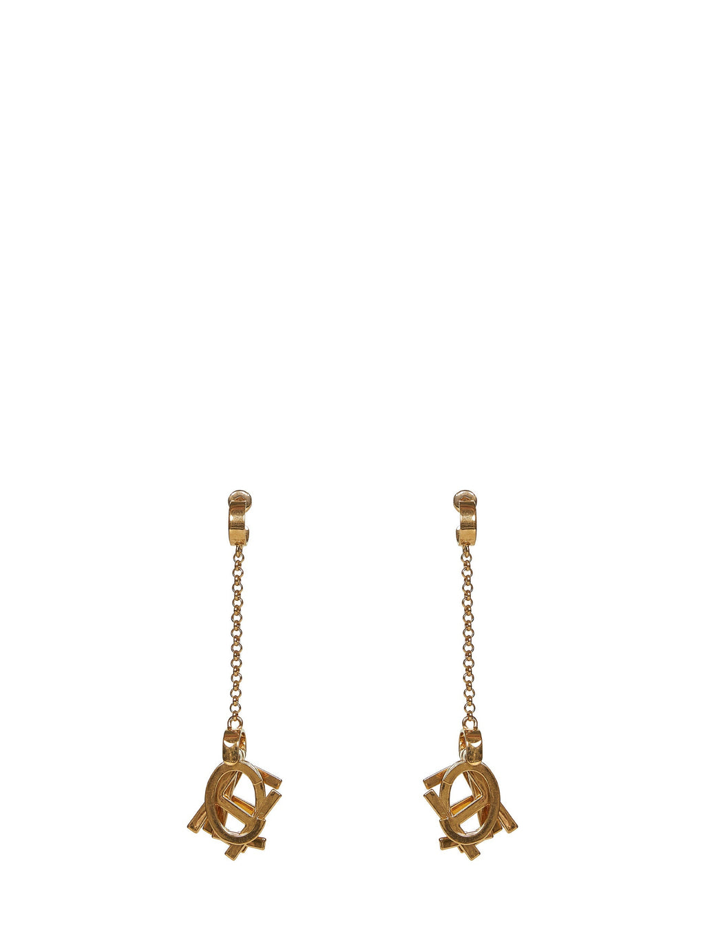 Chloé Women Gold Chloé Letters Drop Earrings