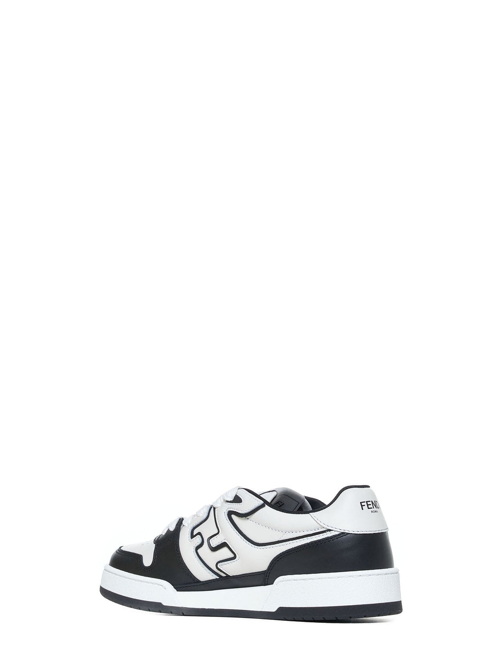 Fendi Men Fendi Match Leather Sneakers