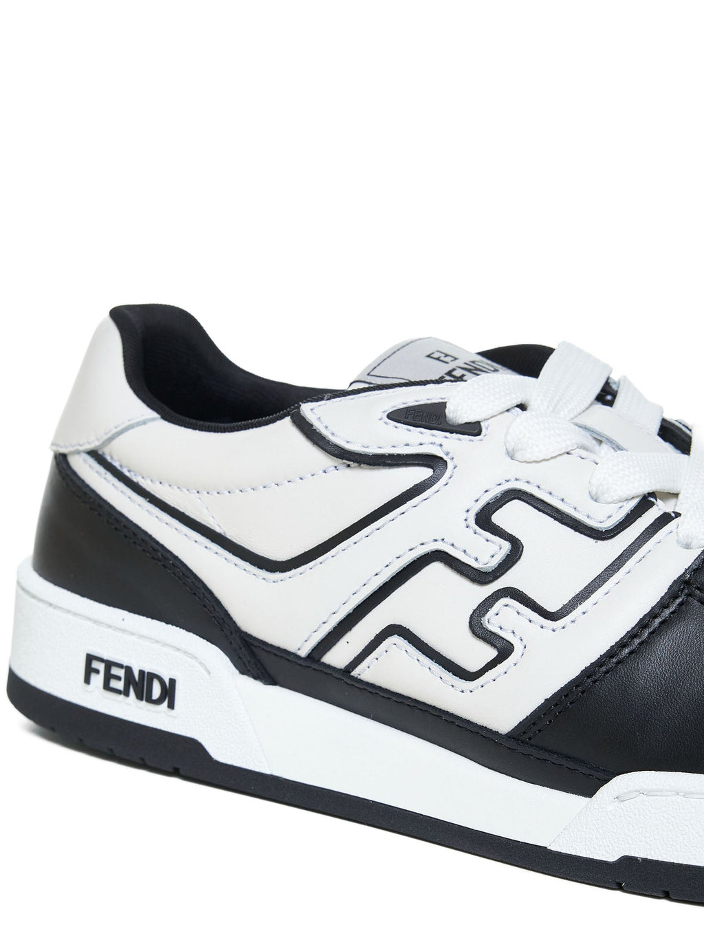 Fendi Men Fendi Match Leather Sneakers