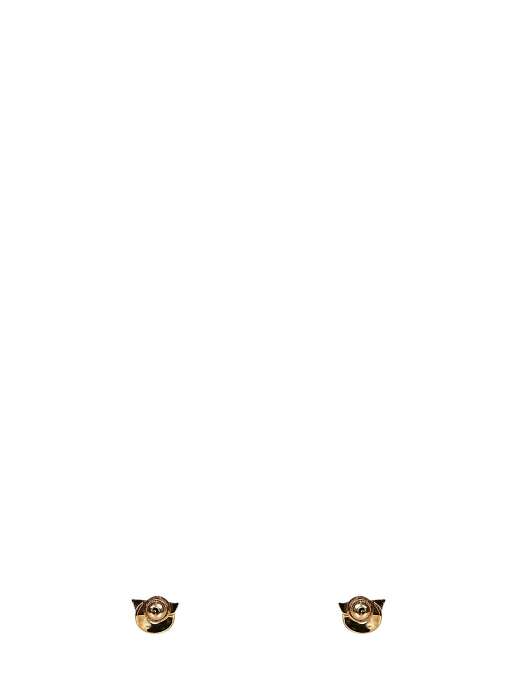 Brincos Ferragamo Gancini dourados com strass para mulheres - Tamanho 10