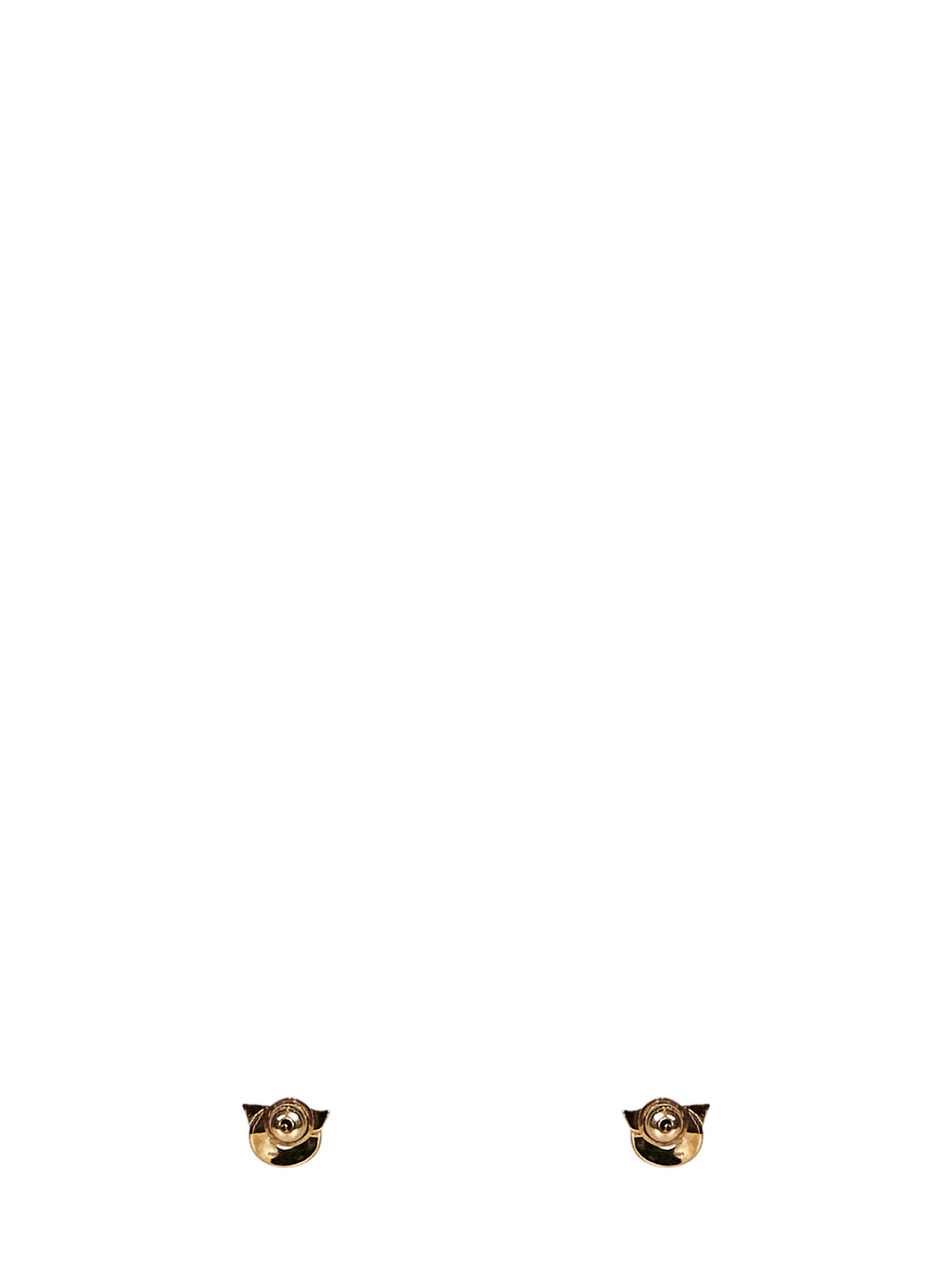 Brincos Ferragamo Gancini dourados com strass para mulheres - Tamanho 10