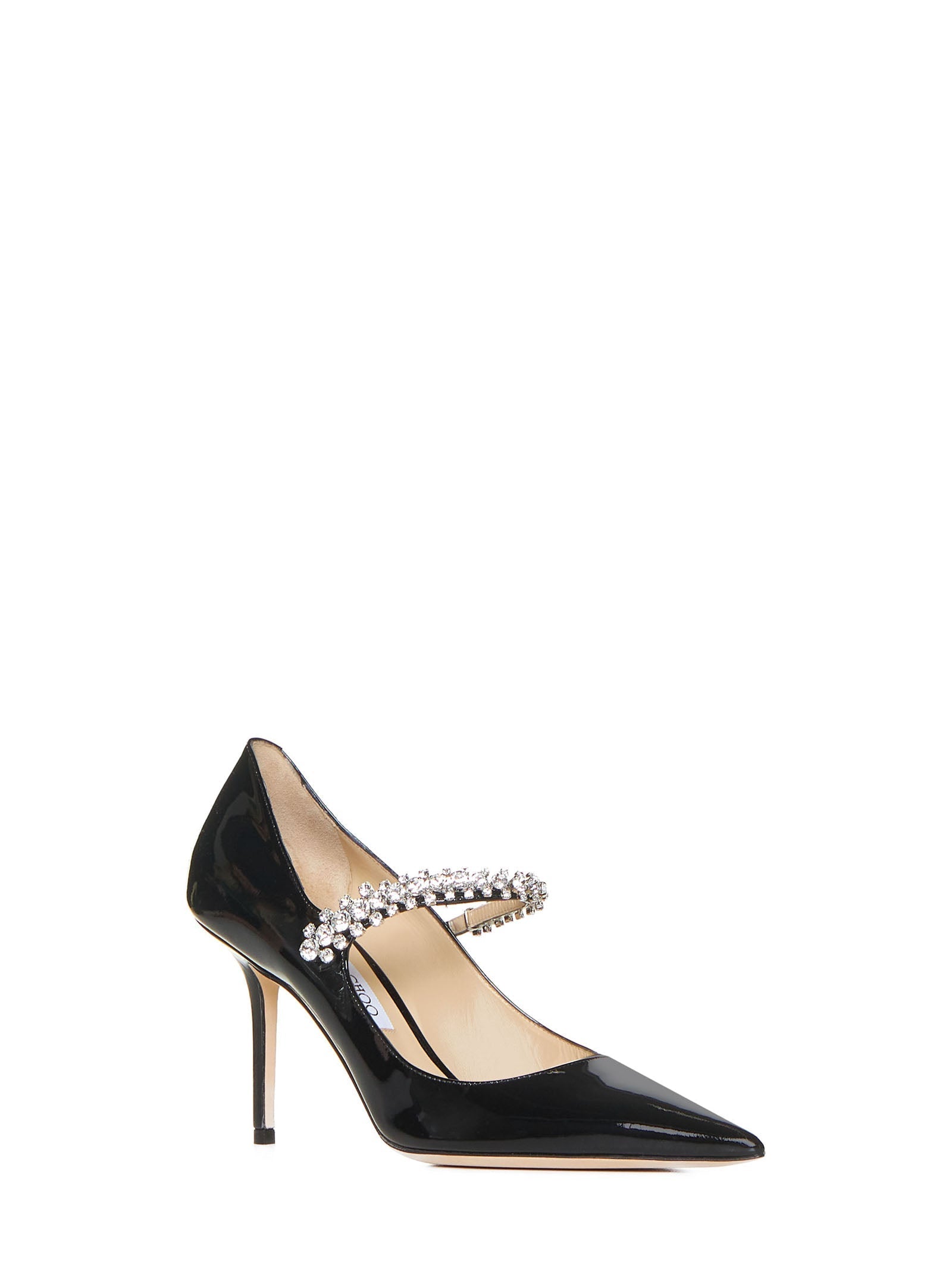 Jimmy Choo Women Bing Crystals Patent Leather Pumps