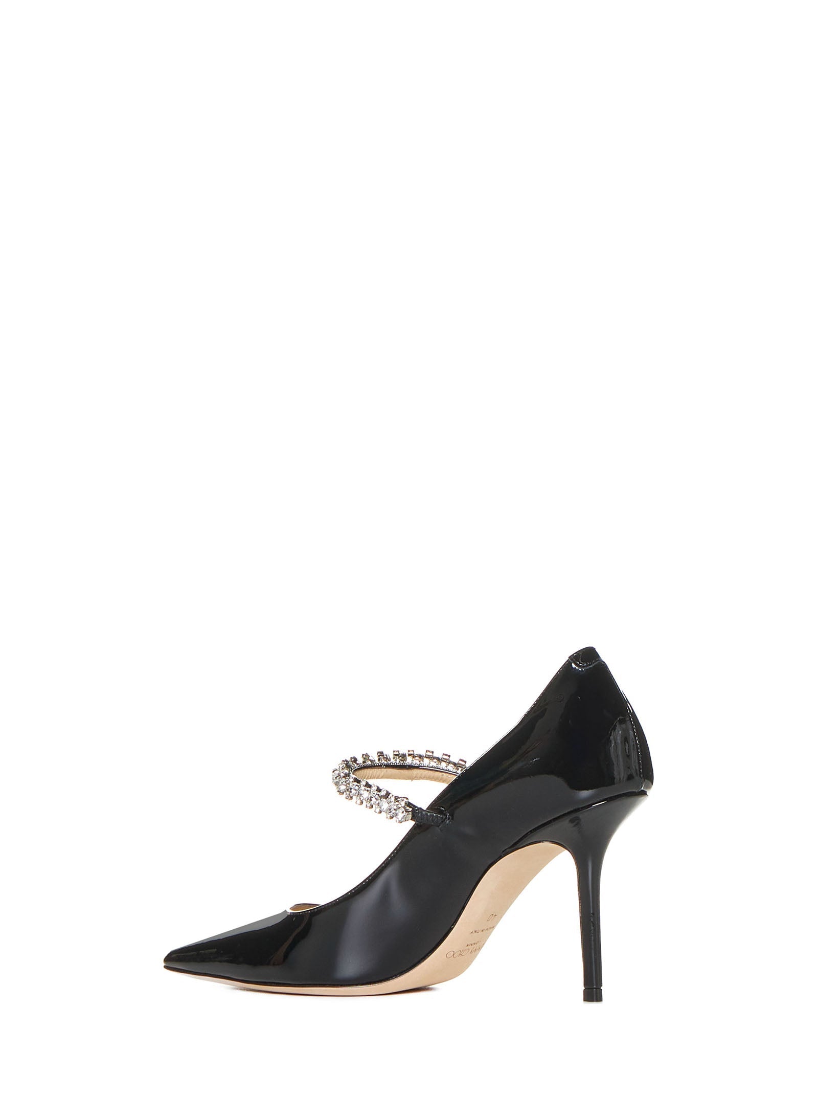 Jimmy Choo Women Bing Crystals Patent Leather Pumps