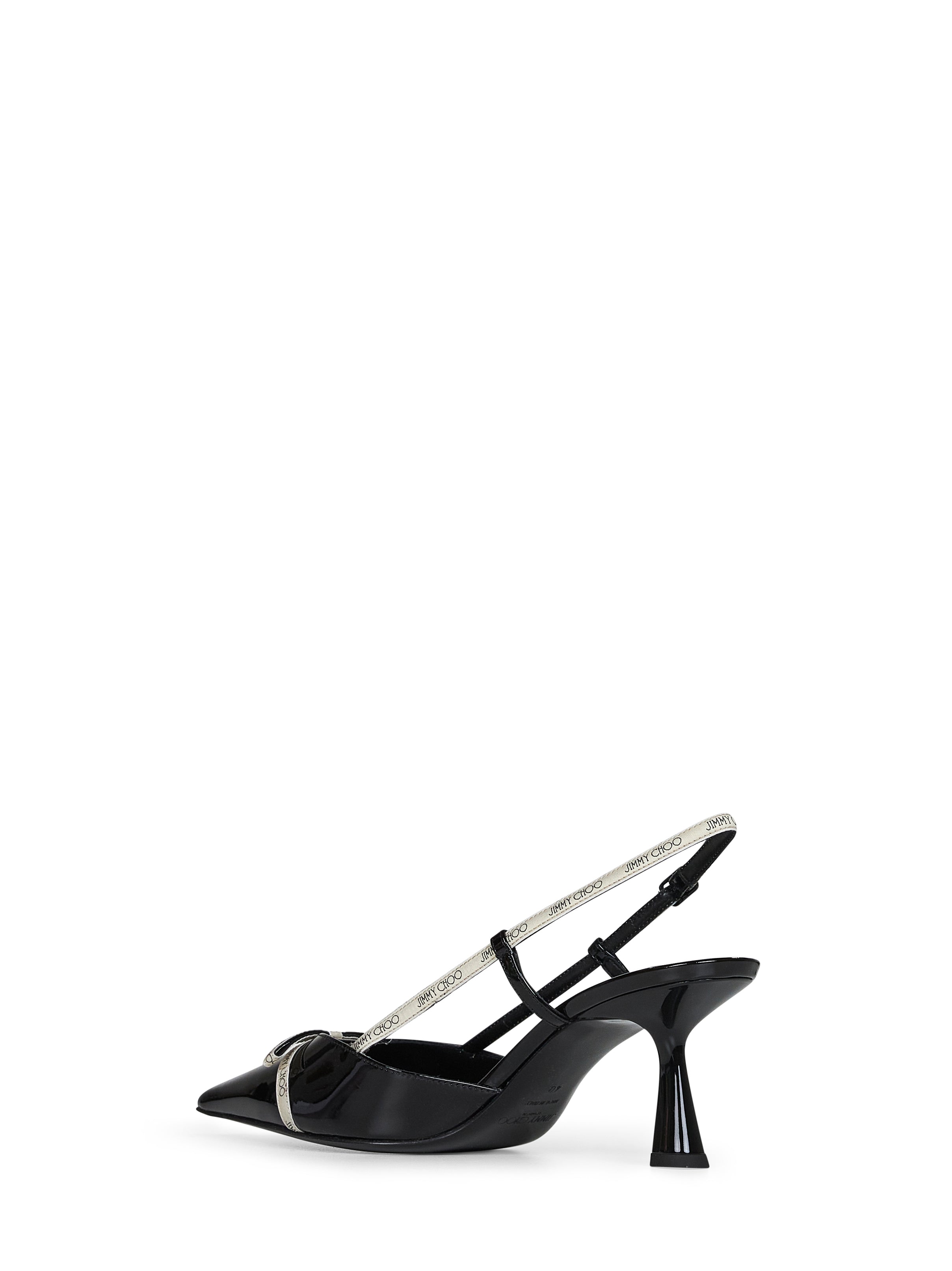 Jimmy Choo Women Black Patent Leather Camila 65 Slingback Pumps