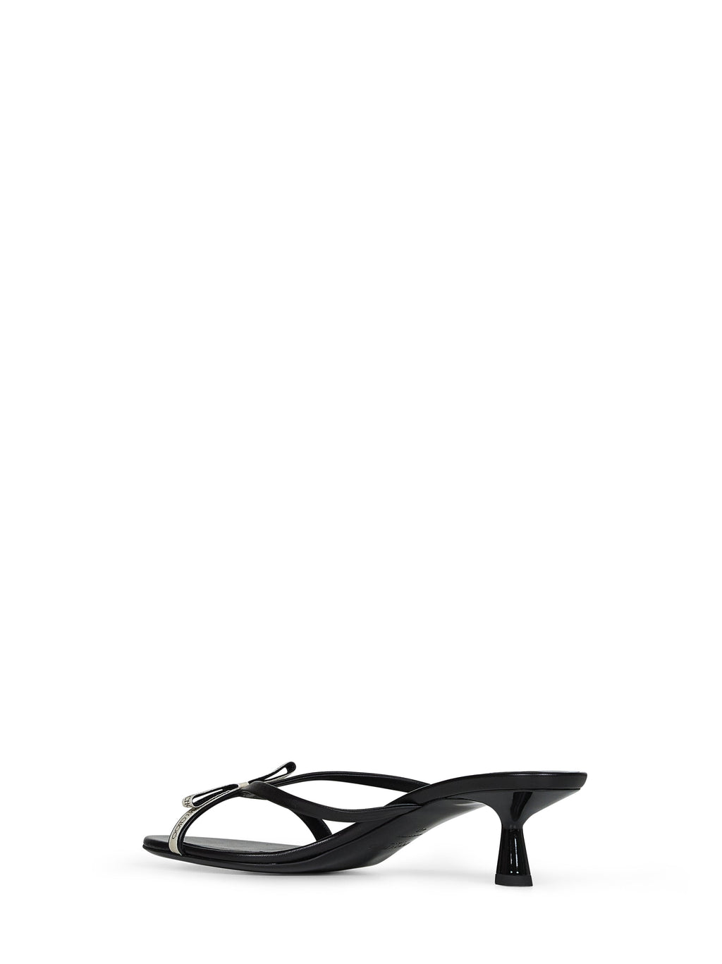 Jimmy Choo Women Black Leather Ciela 45 Mules