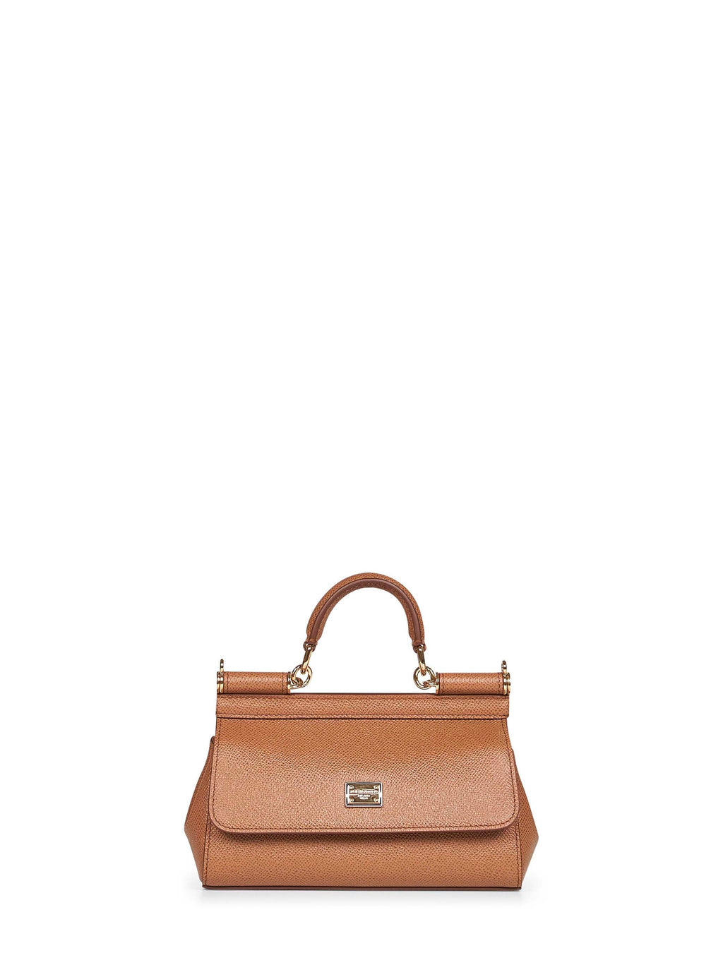 Dolce & Gabbana Women Caramel Small Sicily Handbag