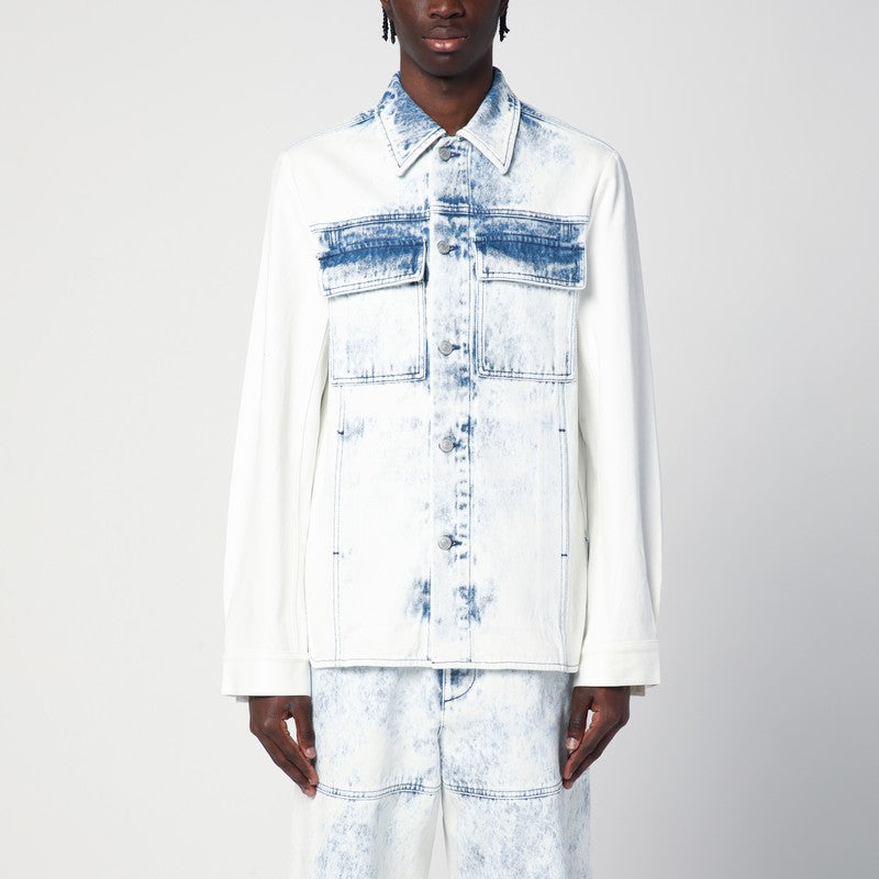 Dries Van Noten Faded Blue Denim Shirt Men
