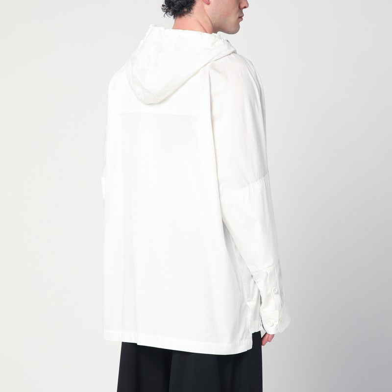 Dries Van Noten White Asymmetric Cotton Shirt Men