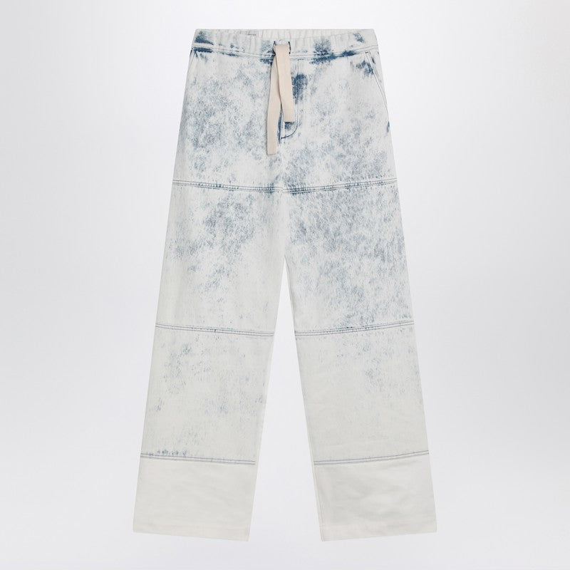 Dries Van Noten Light Blue Jeans With Drawstring Men