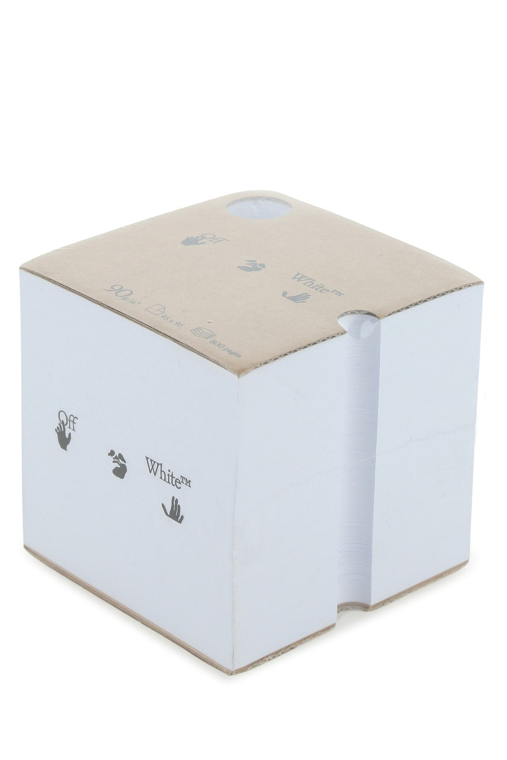 Off White Unisex Note Cube