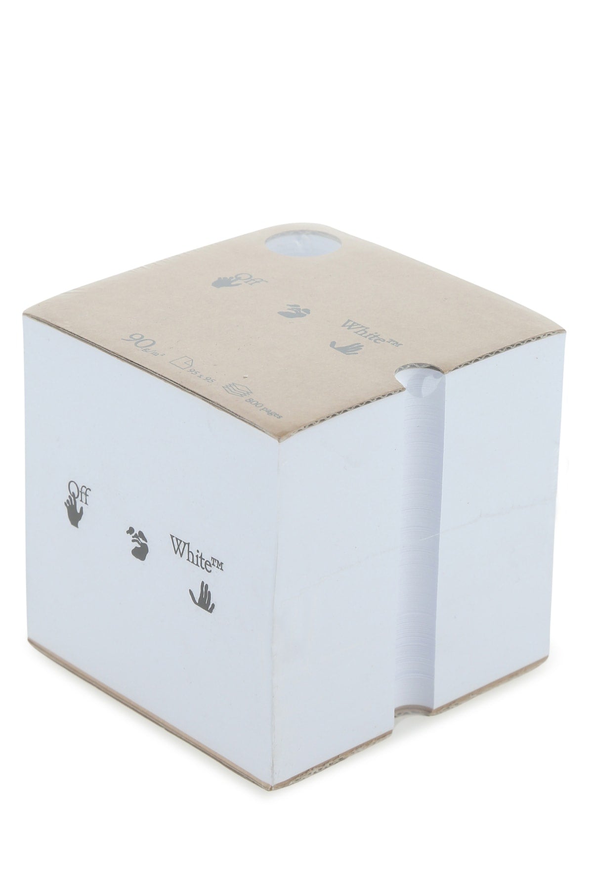 Off White Unisex Note Cube