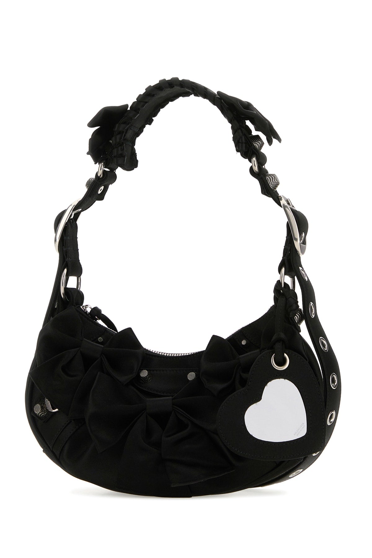 Balenciaga Women Black Satin Le Cagole Xs Shoulder Bag