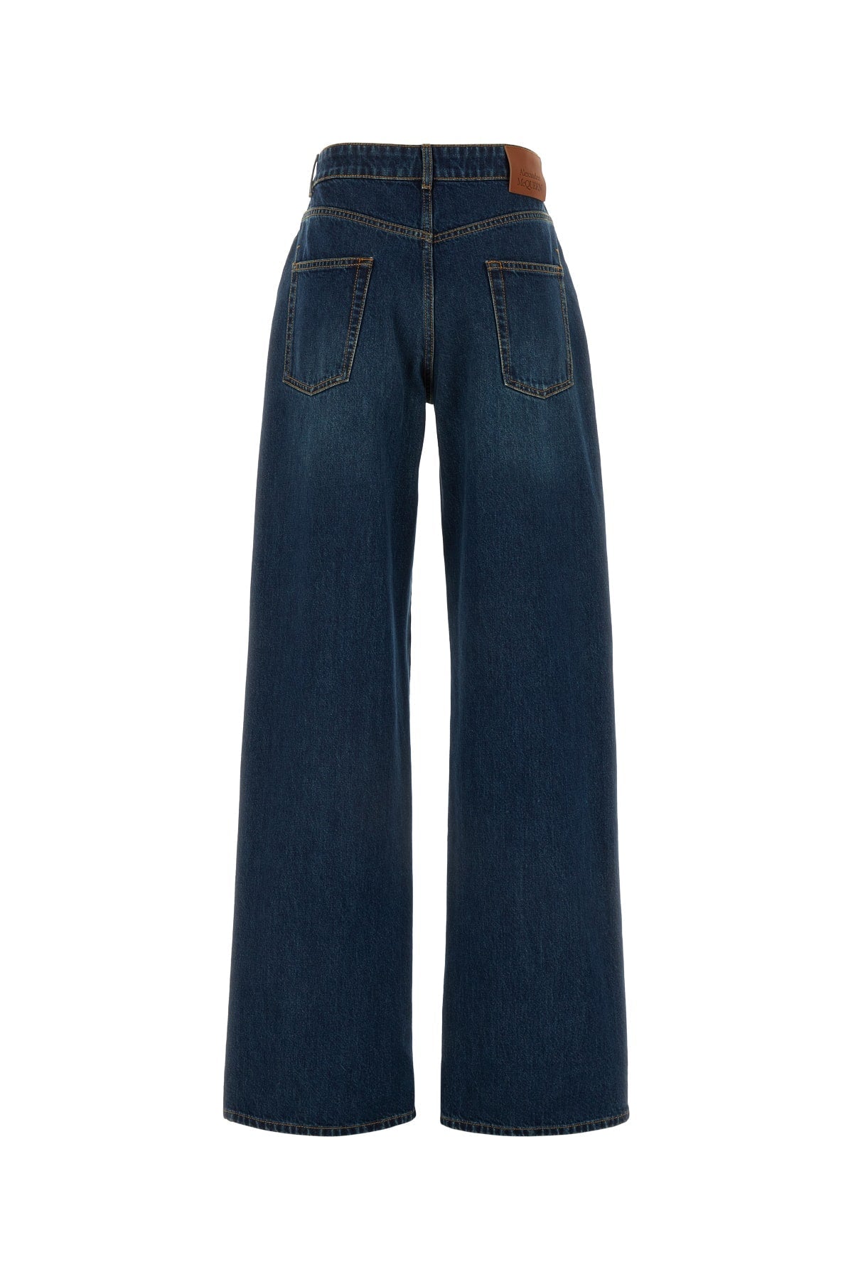 Alexander Mcqueen Women Denim Trousers*3