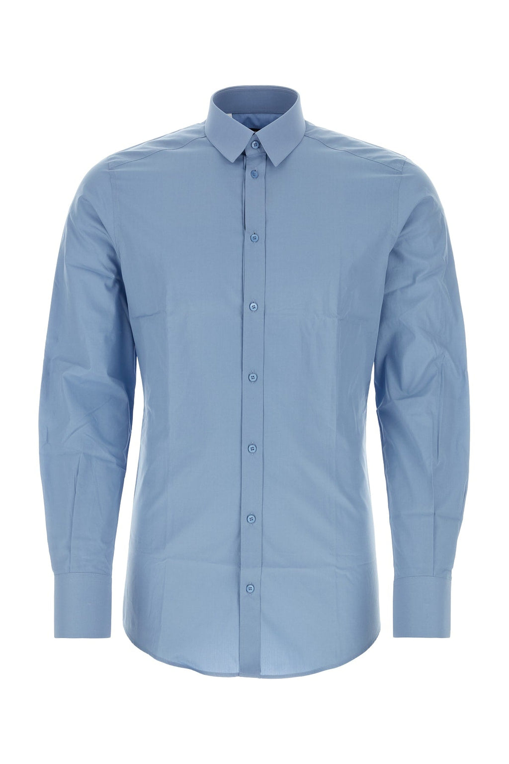 Dolce & Gabbana Men Powder Blue Poplin Shirt