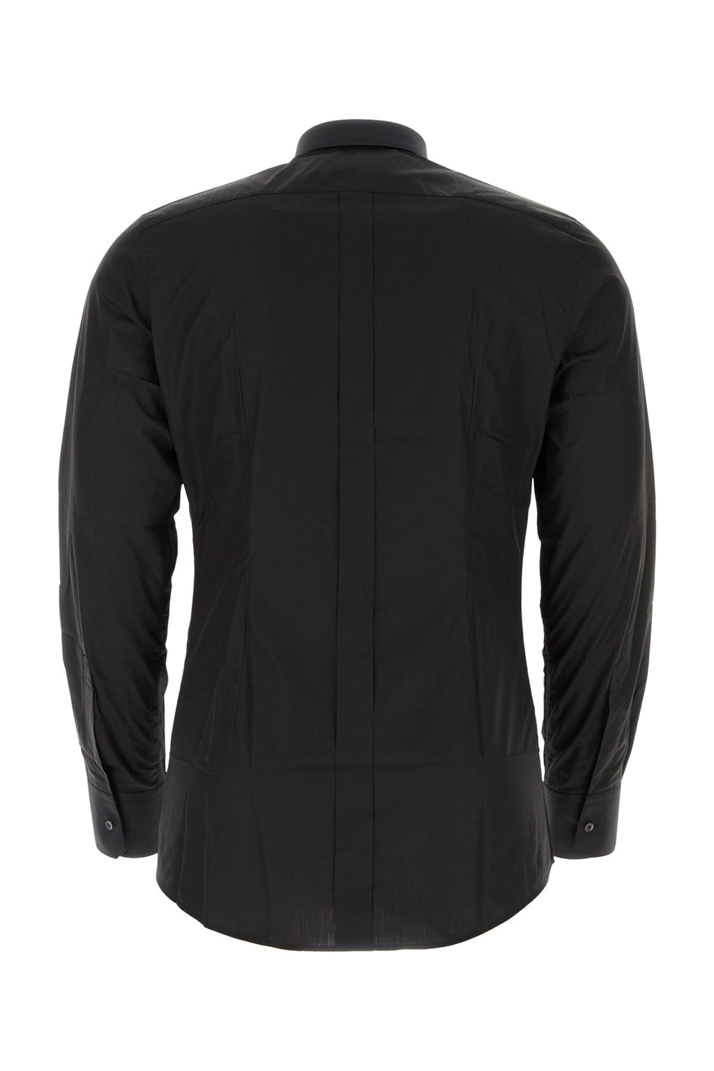Dolce & Gabbana Men Black Poplin Shirt