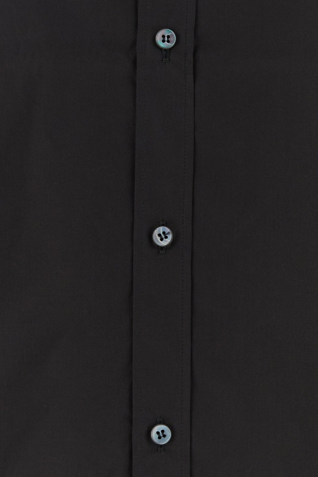 Dolce & Gabbana Men Black Poplin Shirt