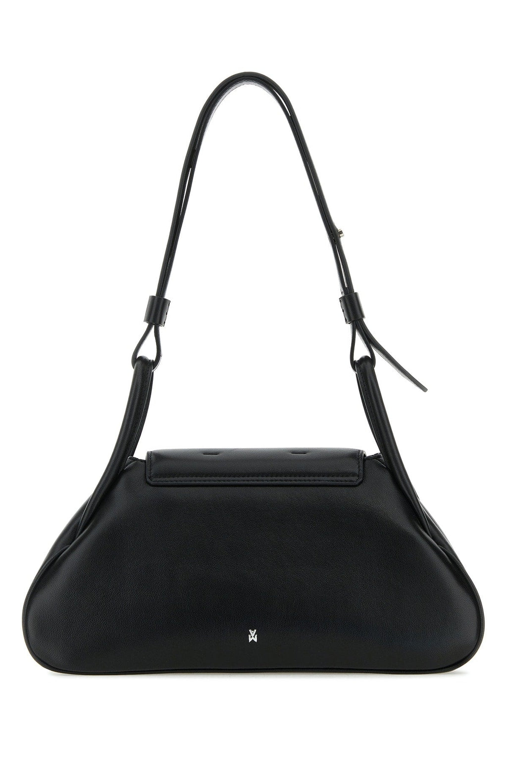 Amina Muaddi Women Gemini Small Nappa Black  Silver Ha