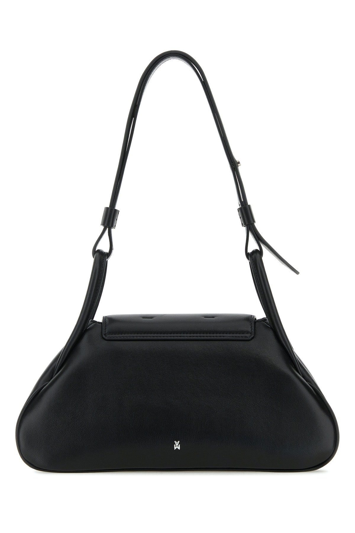 Amina Muaddi Women Gemini Small Nappa Black  Silver Ha