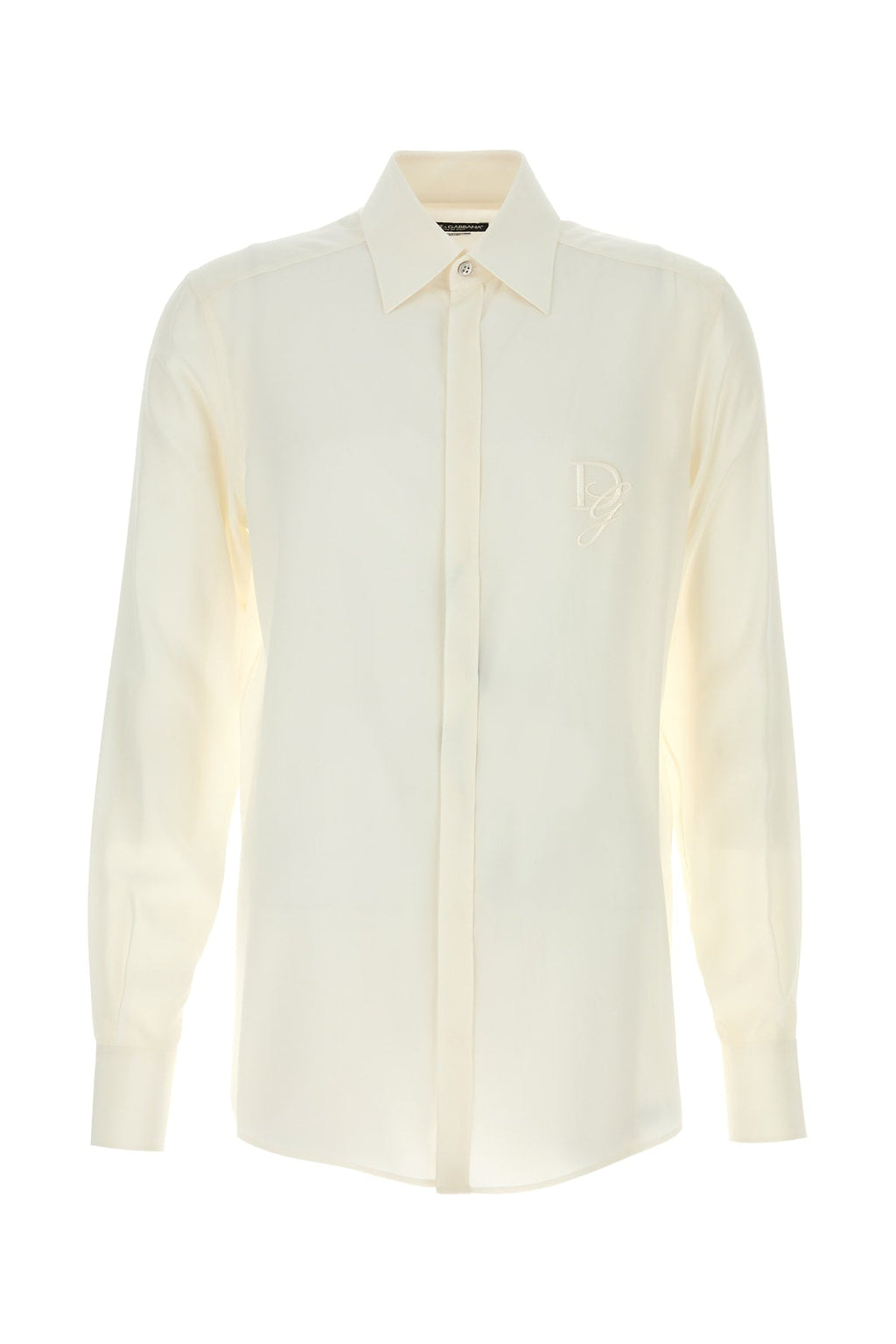 Dolce & Gabbana Men White Crepe Shirt