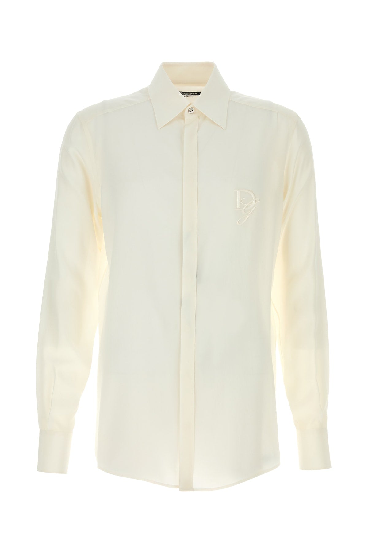 Dolce & Gabbana Men White Crepe Shirt