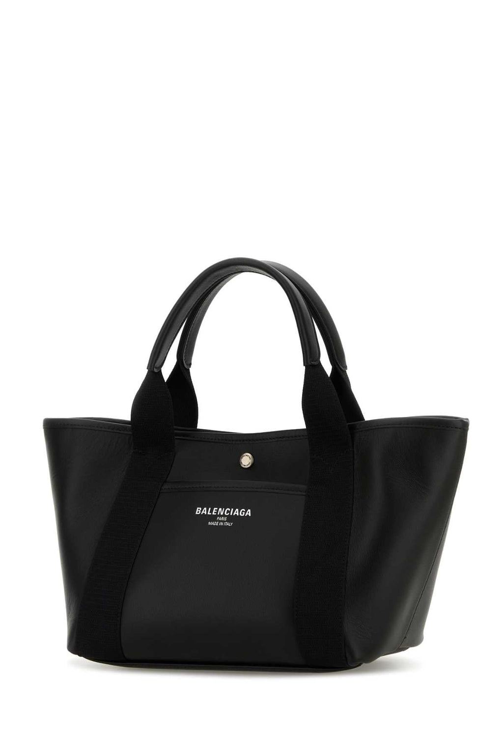 Balenciaga Women Black Leather Biarritz Shopping Bag