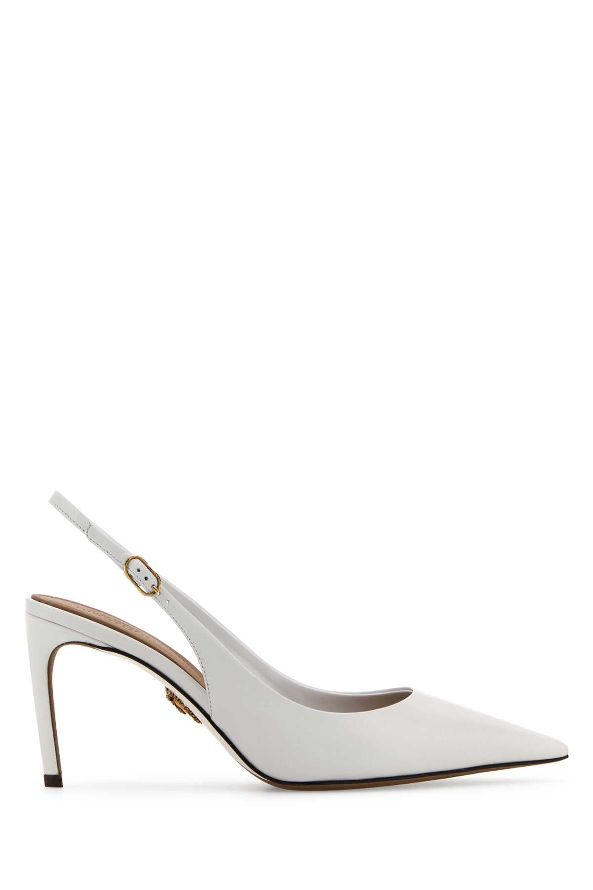 Dolce & Gabbana Women White Leather Devotion 75 Pumps