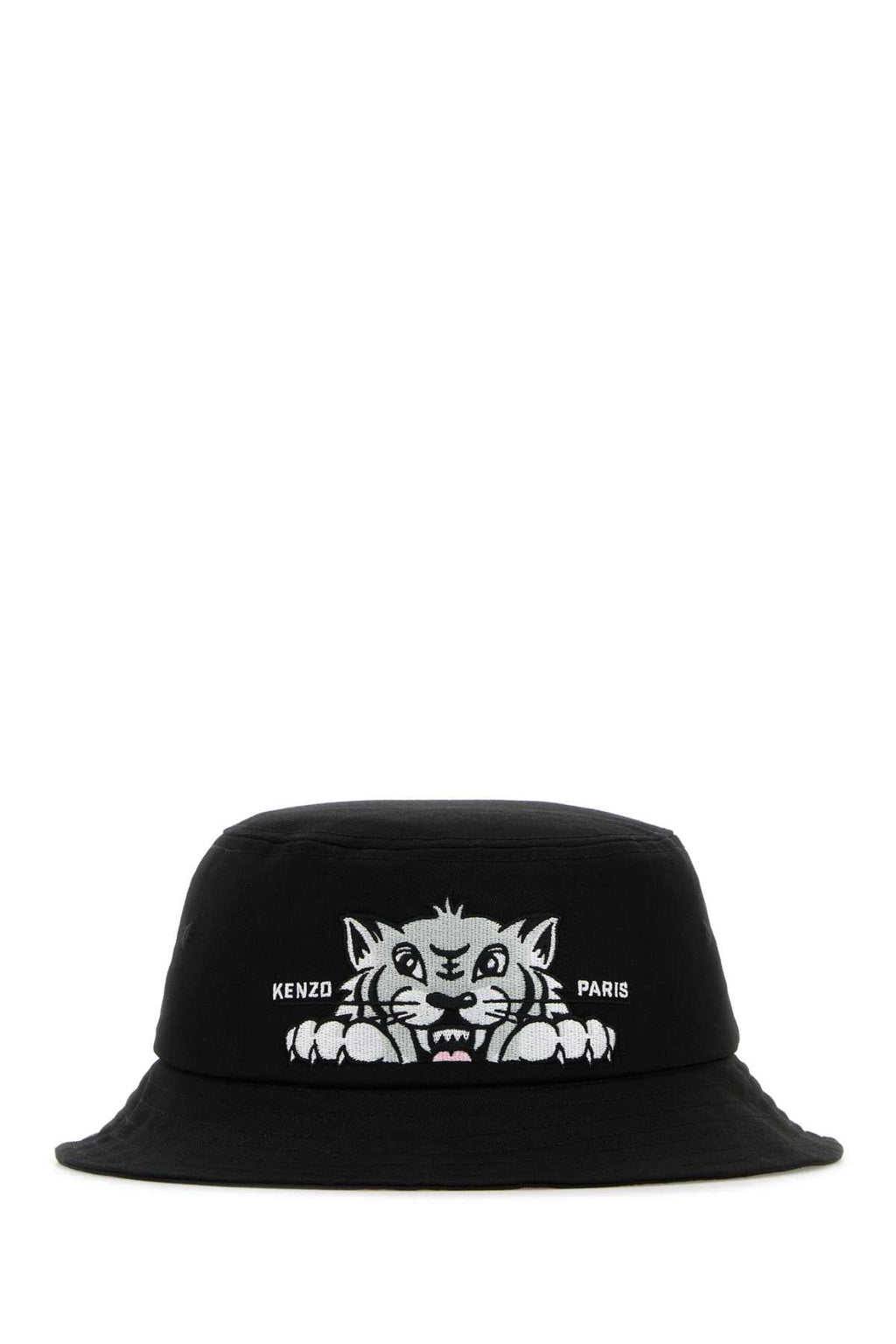 Kenzo Men Black Cotton Bucket Hat