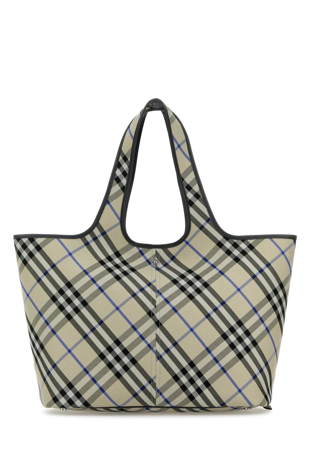 Burberry Women Embroidered Canvas Shopping Bag